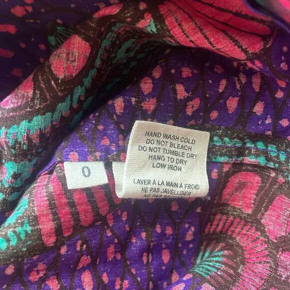 Ulla Johnson Tulia Printed Cotton Top In Purple - Picture 15 of 16